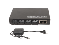 Conversor De Mídia Ethernet Para Fibra Óptica Tx1310nm 10/100mbps 25km Rj45 Sc Porta 100-240v Plug Eu