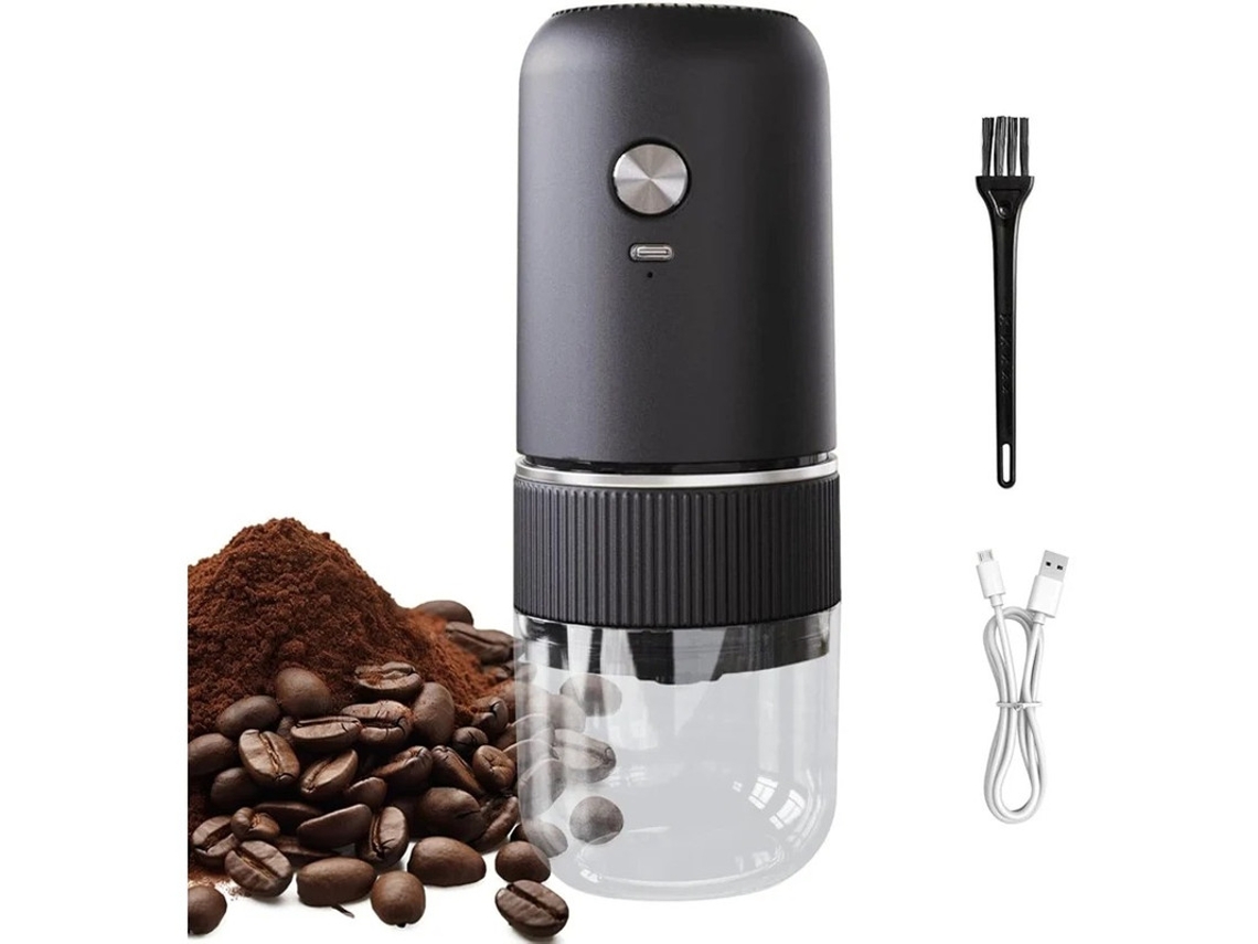 Molinillo de café eléctrico ajustable Yizhood (negro)