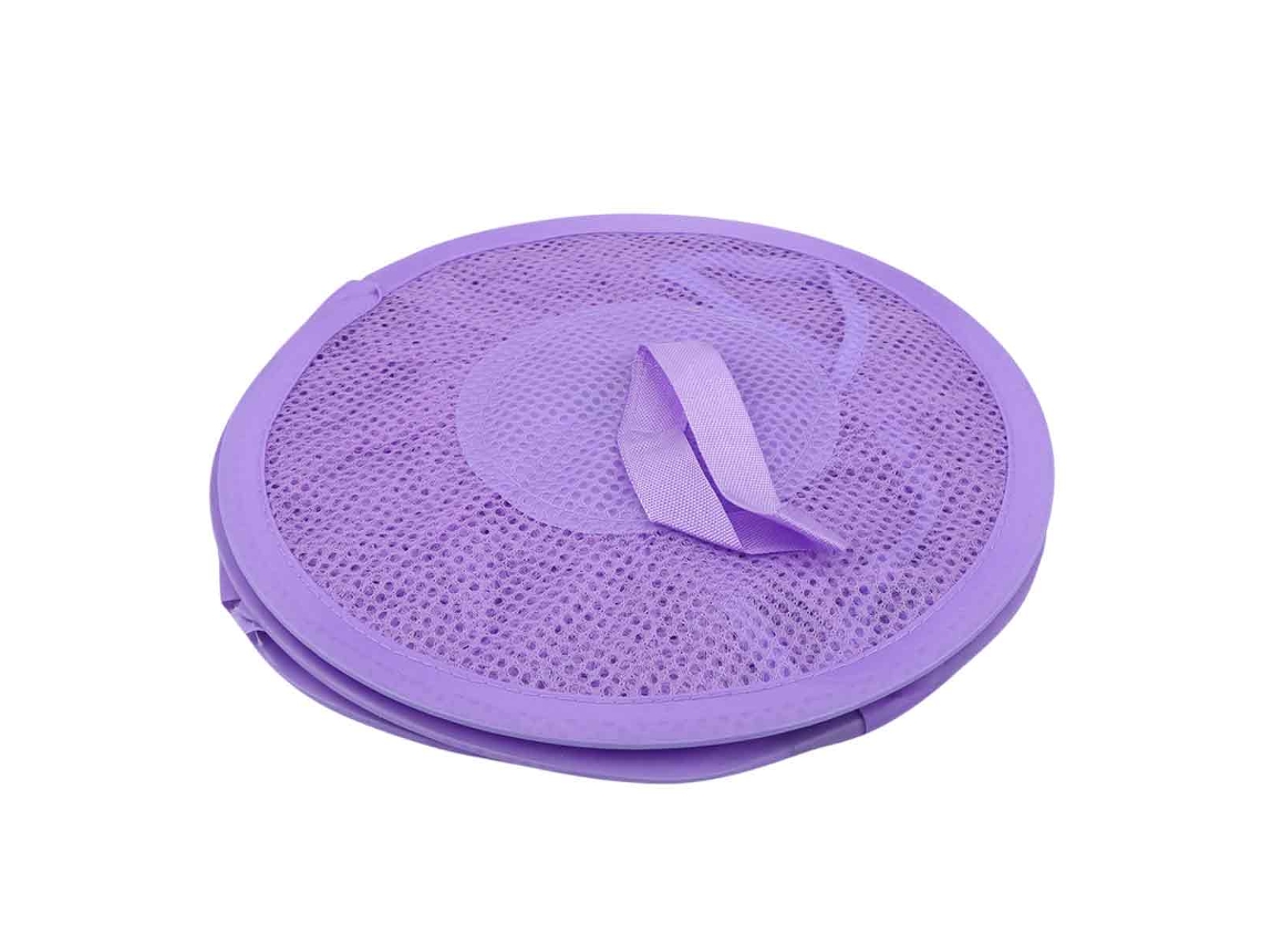 Cesta colgante de malla de 3 compartimentos, diseño plegable, organizador multicompartimento para ropa interior y calcetines.