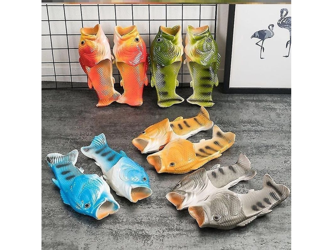 Fasst-zapatos De Casa De Pescado 3d Unisex Verano Cómodos Flip Flops Para Exterior Fashion Divertidos