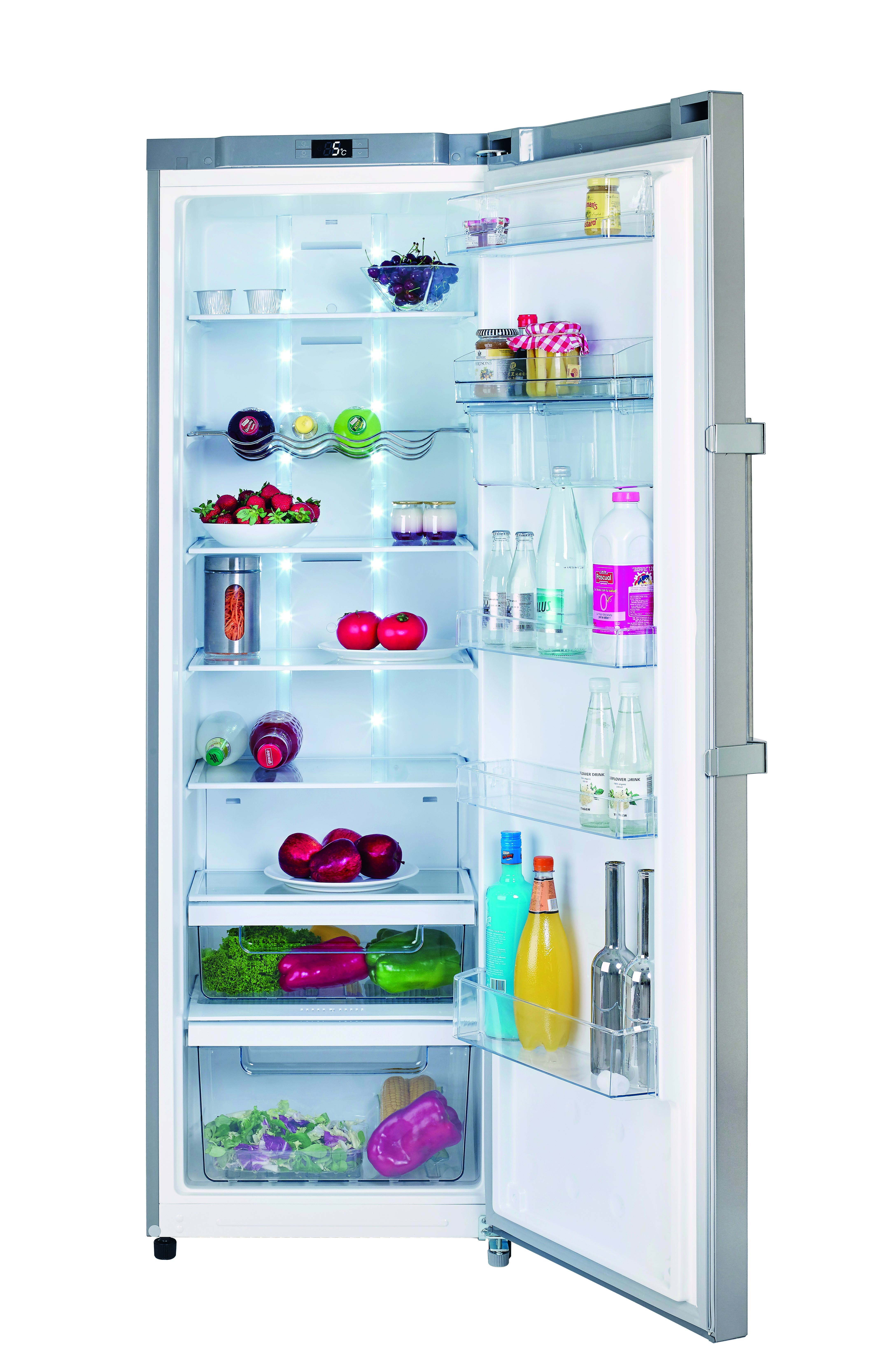 Frigorífico 1 puerta TEKA TNF 450 (No Frost - 185.5 cm - 350 L - Inox)