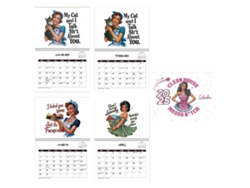 VVJIJILLY Calendário De Parede De 2025, Para Mulheres Cansaçadas, Calendário De Home Office, Calendário Engraçado Gag Gift