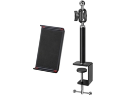 Soporte Metálico Para Tablet O Teléfono Con Ángulos Flexibles Para Escritorio, 3 Barras De Longitud
