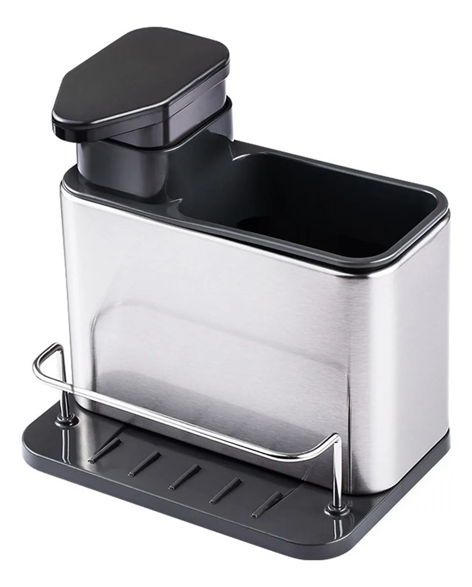 Dispensador de jabón de cocina 3 en 1 con soporte para esponja vayotoy