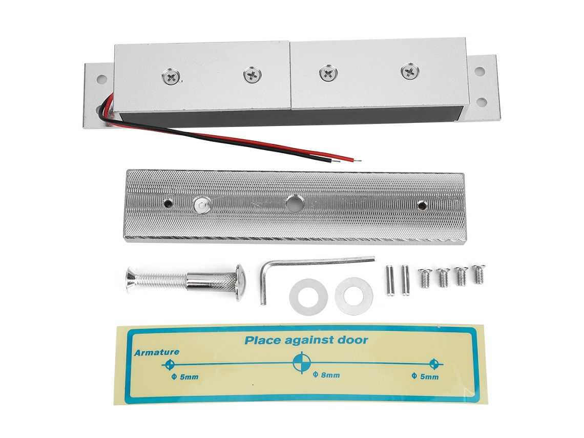 Cerradura Magnética Oculta De 280 Kg Y 12 V Para Puertas De Madera/metal Con Accesorios.