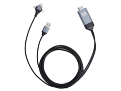 Adaptador USB tipo C de iOS a HDMI (convertidor de audio y vídeo 3 en 1)