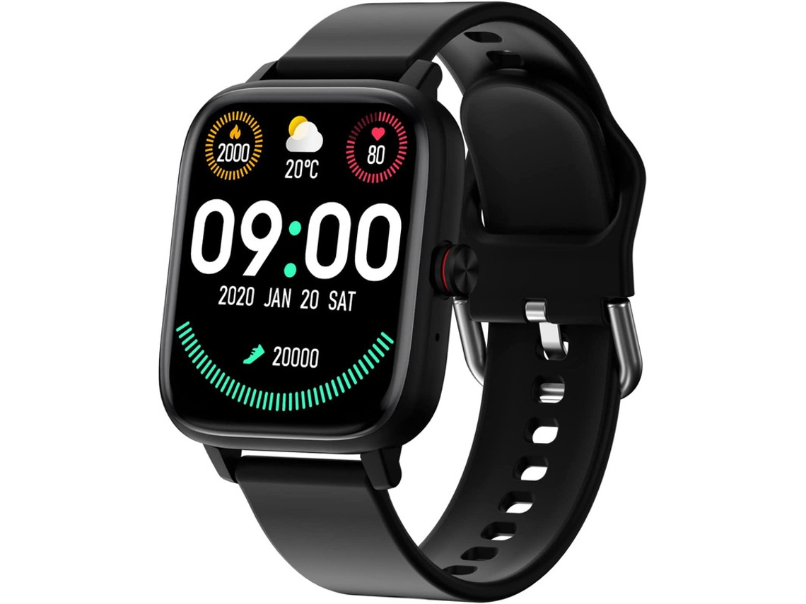 Smartwatch YIZHOOD TE721 Fitness de 1.7'' con respuesta de presión arterial/esfera negra