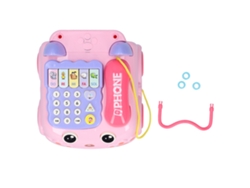 2026-juguete Teléfono Infantil Educativo Simulación Con Luz Y Efecto Musical Rosa