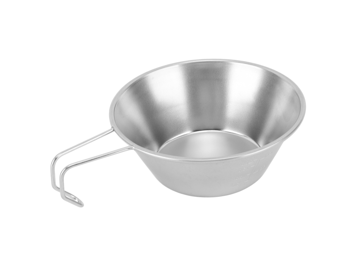 Vaso De Camping De Acero Inoxidable Con Báscula Apilable Para Camping, Senderismo Y Uso Al Aire Libre.