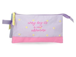 Estuche para lápices Movom de poliéster color lila New Adventure