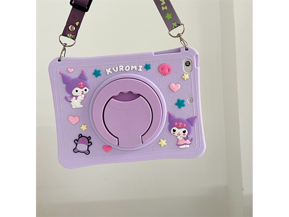 YUYSAN Funda protectora giratoria portátil para iPad mini4/5 con correa para el hombro violeta