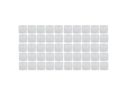 50 protectores de enchufes transparentes de 2 pines, seguros para niños.