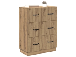 Maison Exclusive - Cajonera Roble Artesanal 66 X 34,5 X 87 Cm Madera De Ingeniería