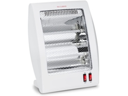 Estufa Eléctrica De Cuarzo Bajo Consumo con 2 Tubos, 800w con 2 Niveles De Potencia 400 W /800 W, Interruptor Antivuelco RESTAR