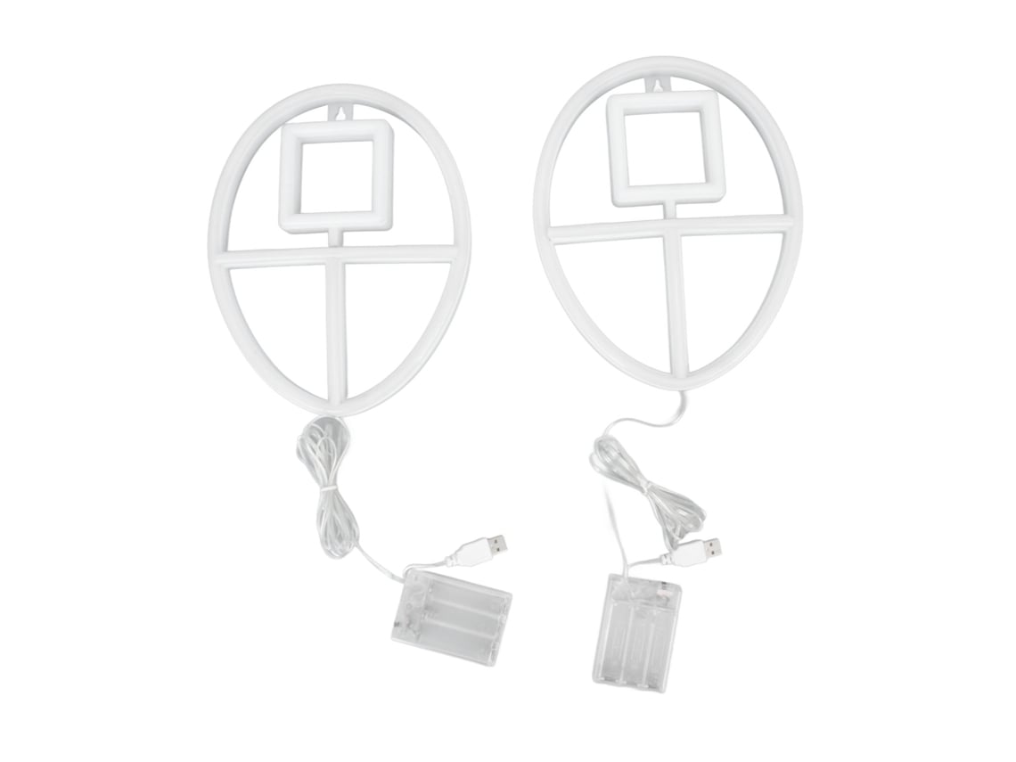 2026-2pcs Luz Led De Neón Ip45 Impermeable Con Doble Fuente De Alimentación Baja Tensión Para Habitación Rosa Y Blanco Cálido