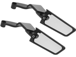 Espejos Retrovisores De Motocicleta De Perfil Bajo, Espejos Laterales Discretos, Manillar Giratorio Ajustable, Visión Trasera Clara.