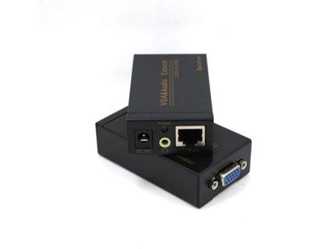 Adaptador repetidor extensor de señal VGA sobre Cable de red RJ45 Cat6 100M enchufe de EE. UU.