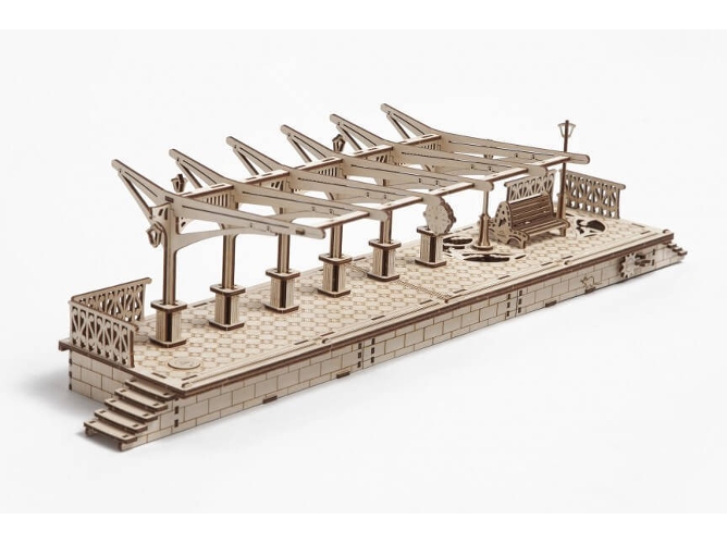 Puzzle 3D UGEARS Railway Platform