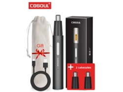 Recortador de vello nasal eléctrico recargable para hombres (cabezales adicionales)