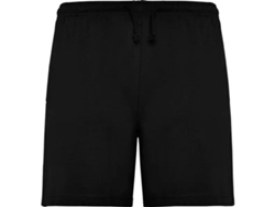 Pantalón Corto Unisex Con Bolsillos Laterales Y Cinturilla Elástica Con Cordón Ajustable Vetonek Hombre / L / Negro