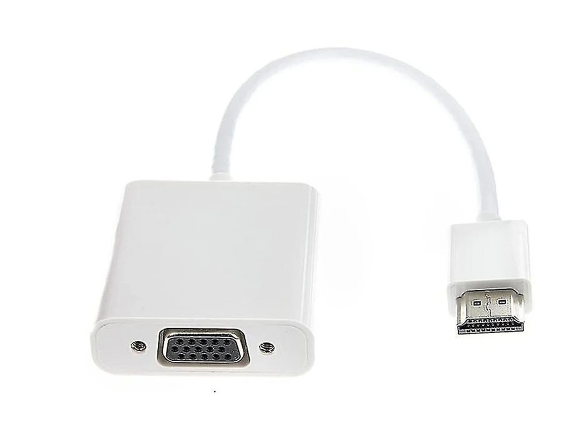 Adaptador HDMI a VGA 1080p Convertidor HDMI a VGA activo con salida de audio de 3,5 mm y cable de carga micro USB para Raspberry Pi Yizhood