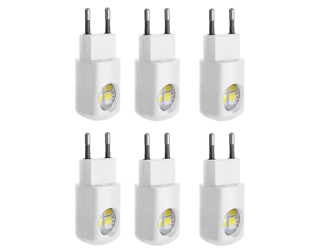 Juego de 6 luces nocturnas LED para enchufe de pared, con encendido automático al anochecer y al amanecer, iluminación ambiental. Rosewell