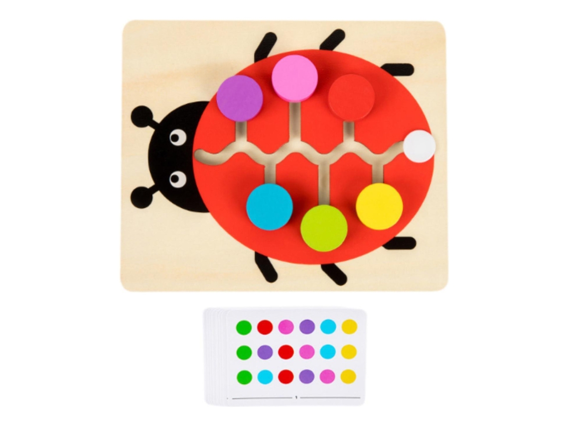 Rompecabezas deslizante colorido, juego de mesa Ladybug Slowmoose