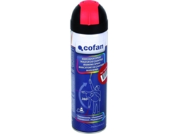 Spray de Pintura COFAN Marcado de Trabajo Fluorescente Rojo (500 ml)