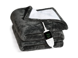 Manta Eléctrica De Franela Ultrasuave Con Apagado Automático, Lavable, 4 Niveles De Calor (130*150 Cm)