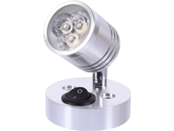 Aplique De Pared Led De Aluminio Blanco De 12 V Y 3 W, Flexible, Apto Para Armarios, Cocina E Interiores.