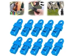 Omni-pinzas Para Toldos De Alta Resistencia, 20 Piezas Clips Antiviento Con Púas Para Sujetar Toldos Y Carpas Azul
