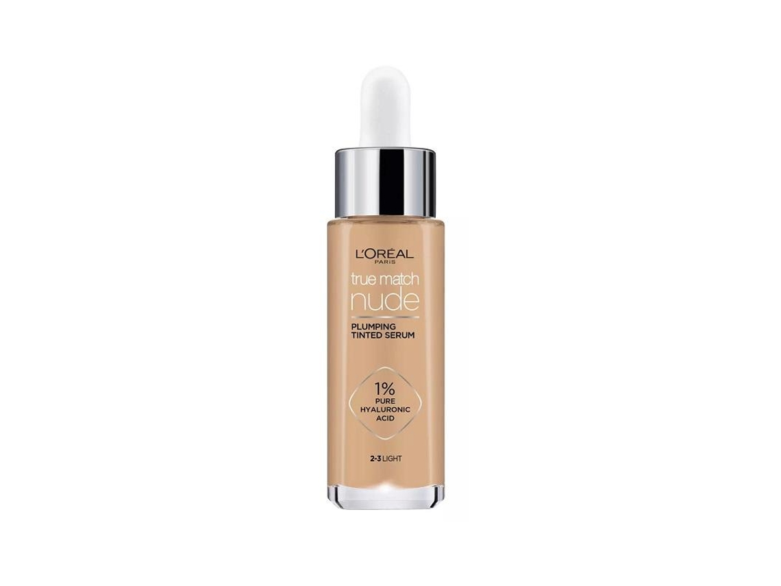 L'Oréal True Match Nude Plumping Tinted Serum Foundation 2-3 Light 30ml
