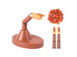 Mano De Entrenamiento Para Arte De Uñas Con Articulaciones Flexibles Y Base Marrón Para Practicar Tips Falsos