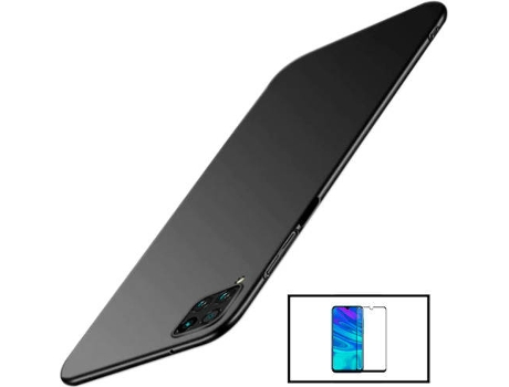 Kit Protector de Cristal Templado 5D Full Cover Curved y Funda SlimShield Samsung Galaxy M32 PHONECARE Negro