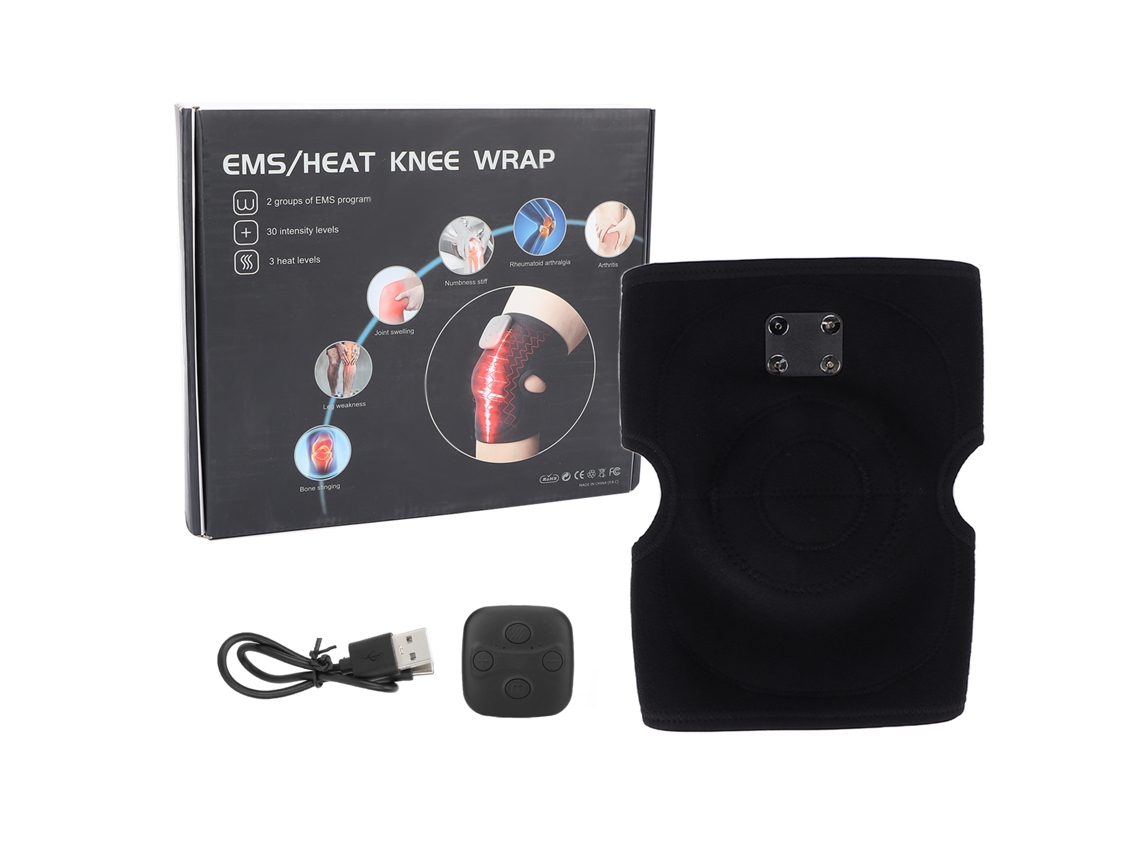 Calentador de rodillas eléctrico con 3 niveles de calor ajustables y soporte ajustable Laopipfu