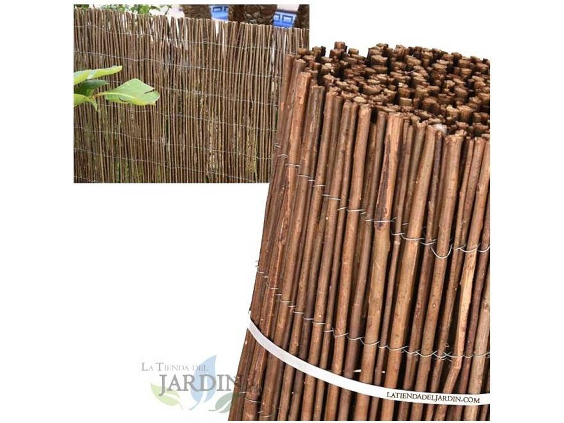 Valla De Mimbre Natural Gruesa SUINGA (1,5 X 5 M Ocultación 85%)