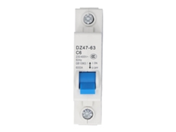 Disyuntor Mini 1p Mcb De Rail Din Capacidad De Interrupción 6000a 400v 6a Para Hogar