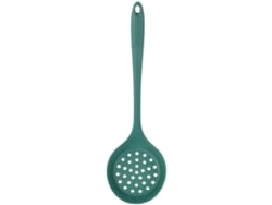 Se Trata De Una Cuchara Coladora Fabricada En Silicona Recubierta Con Orificios De Drenaje. Es Apta Para Cocinar Y Freír En Cocinas De Gas.