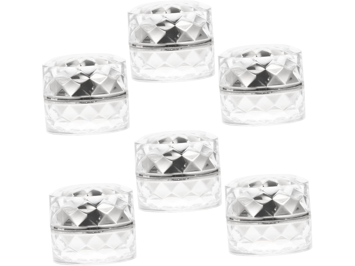 Frascos Cosméticos De Acrílico Con Forma De Diamante De 12 Piezas, Prácticos Recipientes De Viaje Para Cremas Y