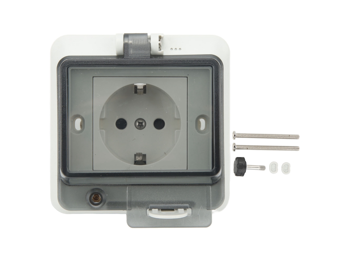 Enchufe De Pared Impermeable Ip66 Con Adaptador De Enchufe Integrado De Cobre Pc De 16 A