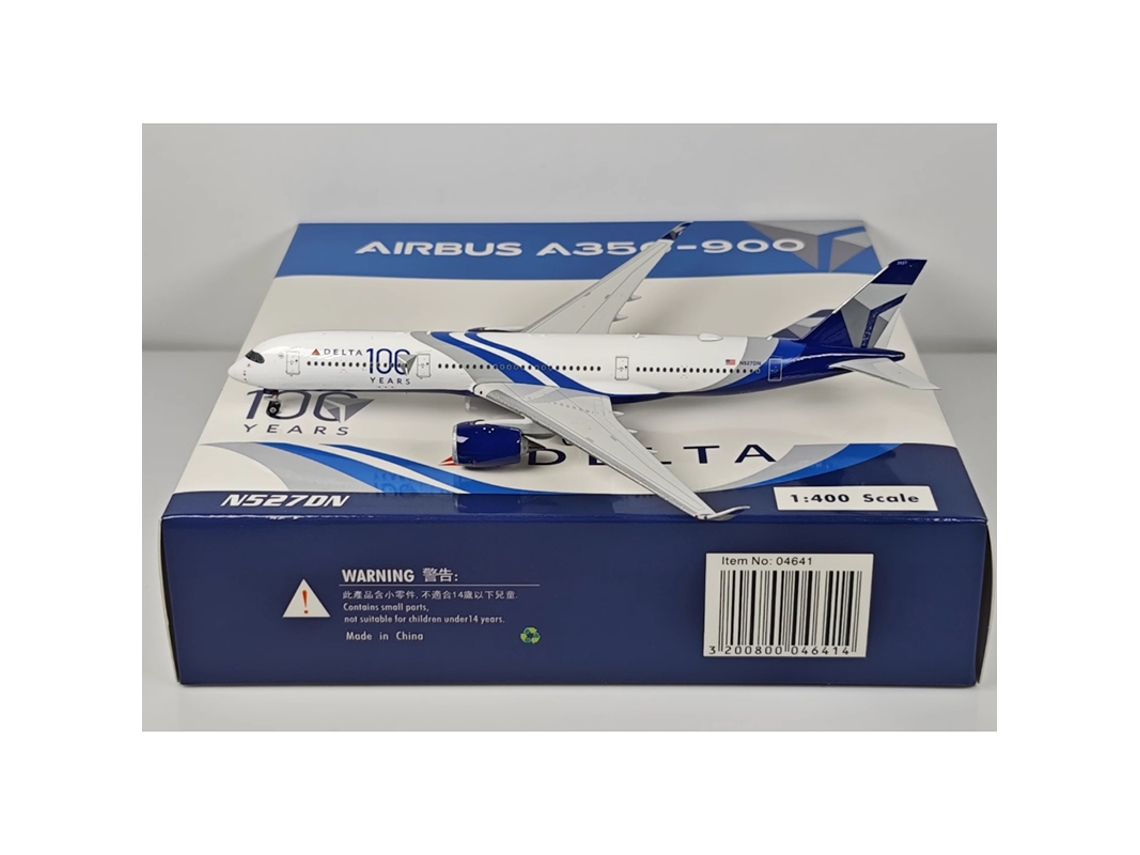 Modelo De Avión Delta Air Lines A350-900 N527dn Fundido A Presión A Escala 1/400