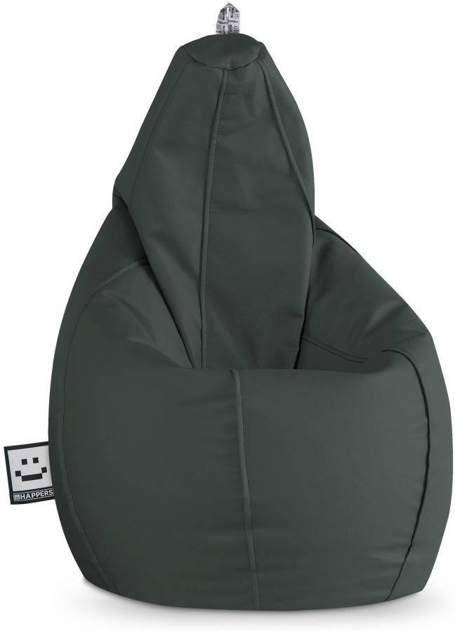 Happers Puff Pera polipiel interior gris xxl 90x90x135