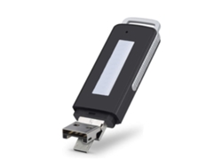 Grabadora de voz USB Mini grabadora de audio digital 16gb Dictáfono con USB dual para conferencias, reuniones, clases y más. Yizhood (negro)