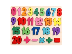 Quebra-cabeças de Letras e Números da Madeira: Brinquedos Educacionais Para Crianças 3 Anos+