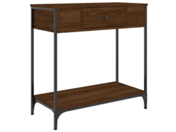 Maison Exclusive - Mesa Consola Madera De Ingeniería Marrón Roble 75x34,5x75 Cm