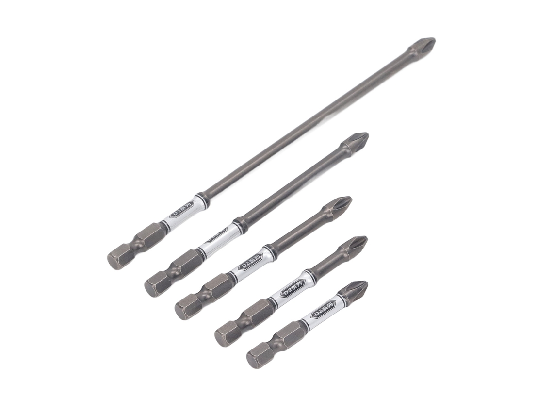 Juego De 5 Brocas De Acero Largas Magnéticas Antideslizantes Para Taladro De Impacto Y Atornillador De Impacto.