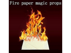 5/10 Piezas de Papel de Fuego con Efecto de Llama Relámpago, Papel Mágico, Accesorios de Papel con Efecto de Choque, Rosewell