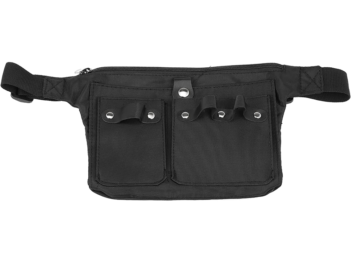 Estuche Para Tijeras De Peluquería, Bolsa De Peluquería, Bolsa Portaherramientas De Corte De Pelo Con 2 Compartimentos Grandes.