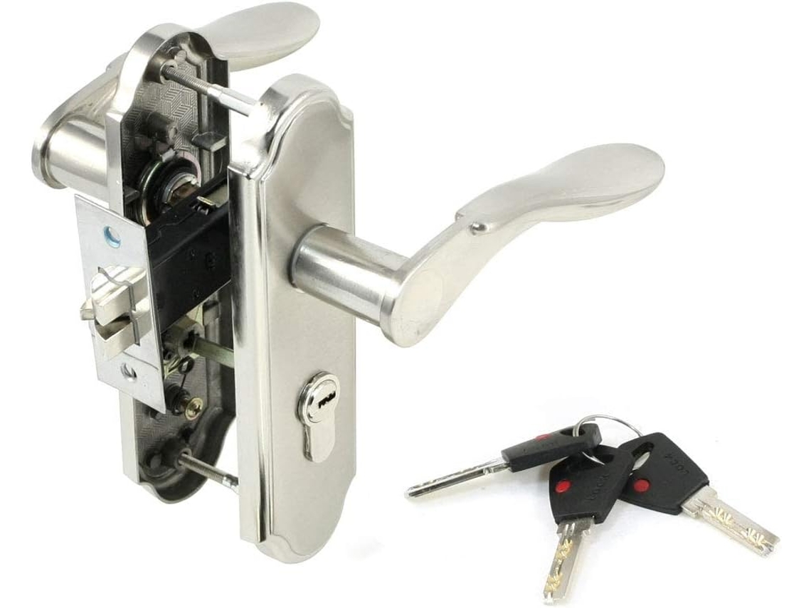 Caja Fuerte De Acero Inoxidable Para Oficina En Casa Con Cerradura De Llave Y 2 Manijas
