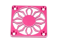 Cubierta de ventilador de refrigeración de aluminio para coche RC, rojo y rosa
